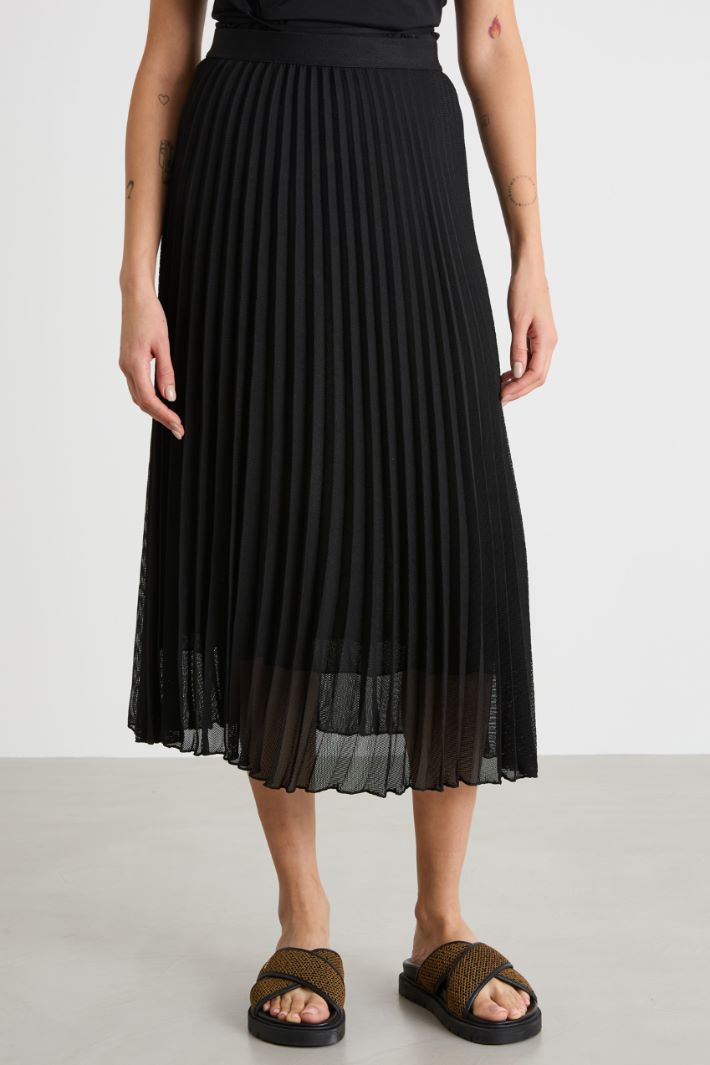 Long sunray-pleated skirt Intrend - 2