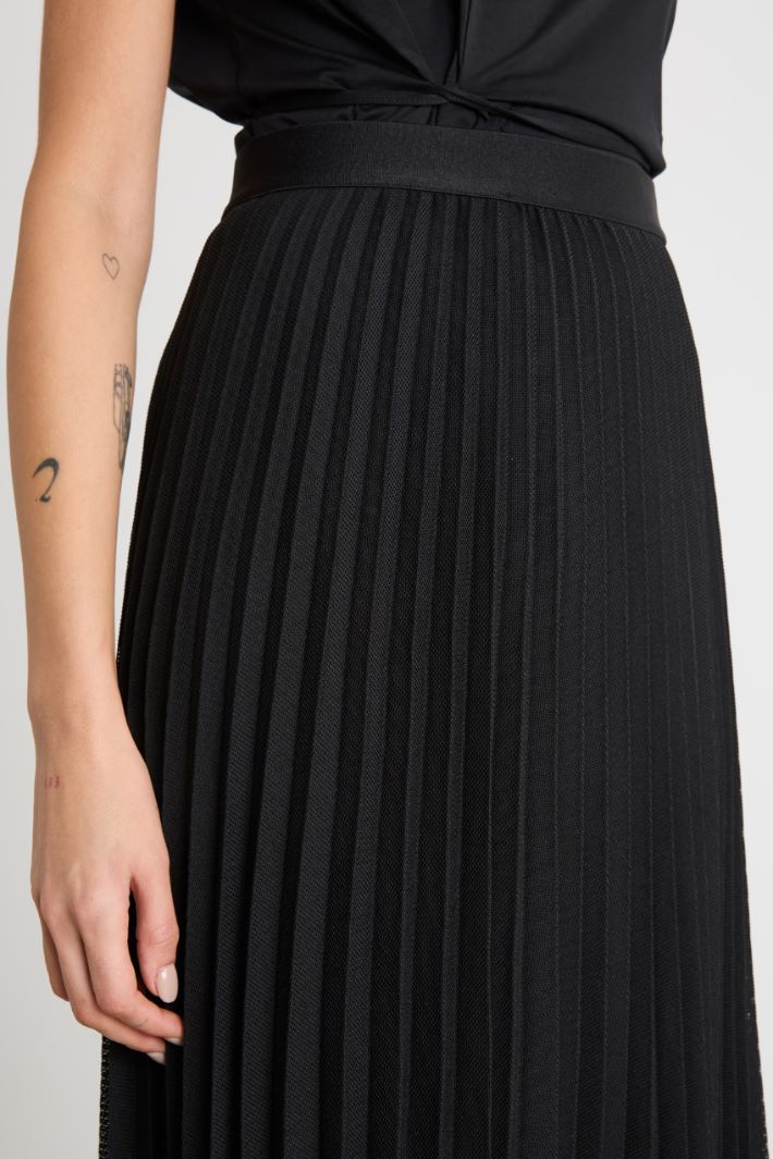 Long sunray-pleated skirt Intrend - 3