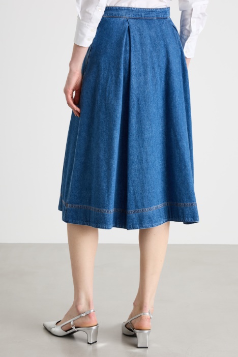 Gonna a ruota in jeans