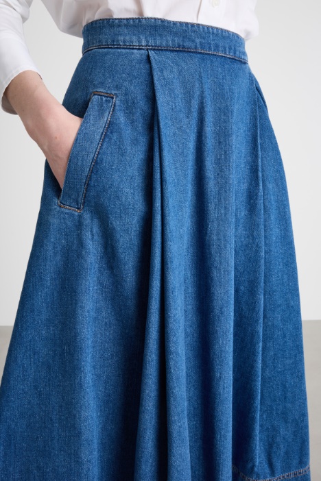 Gonna a ruota in jeans