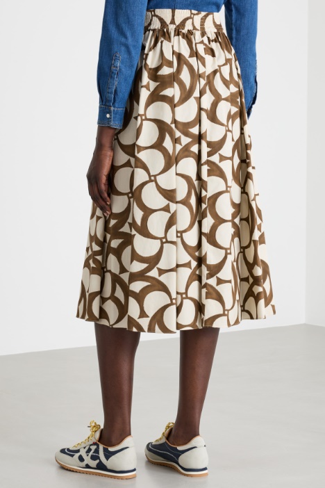 Gonna ampia stampata