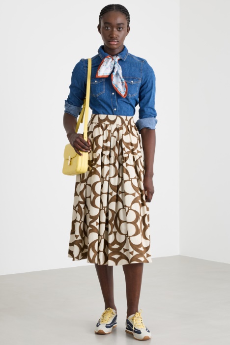 Gonna ampia stampata Intrend