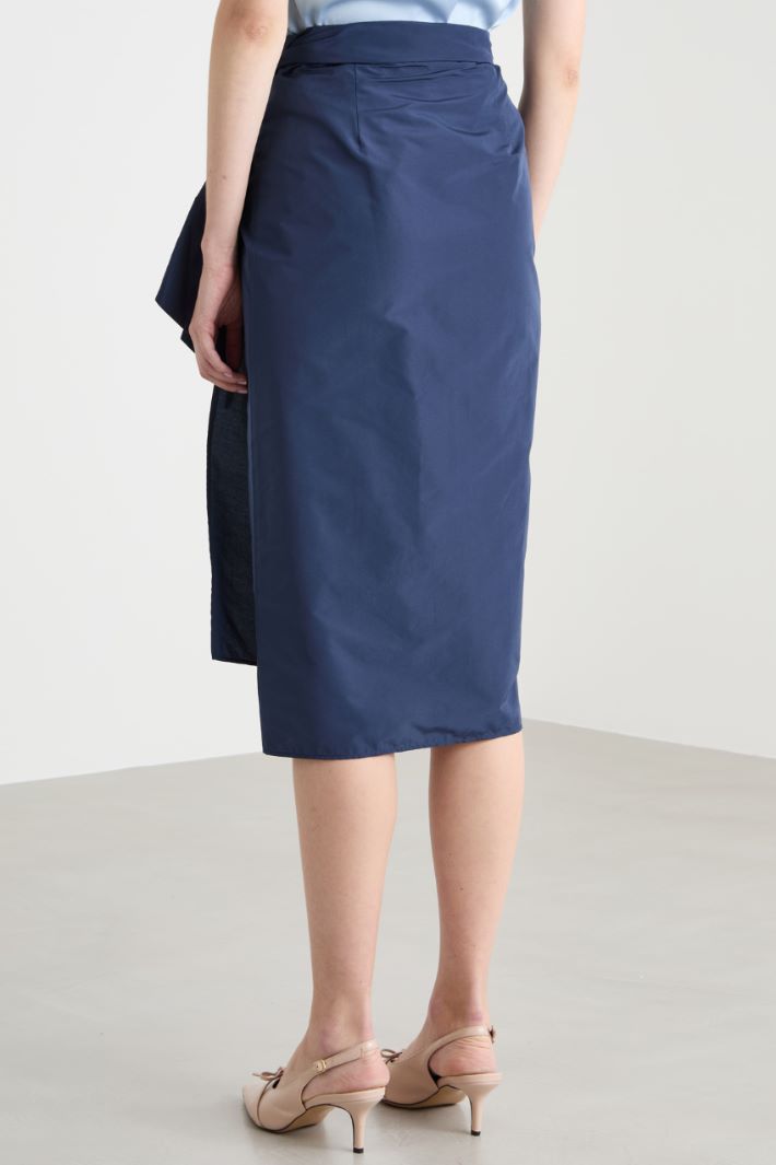 Taffeta wrap skirt Intrend - 4