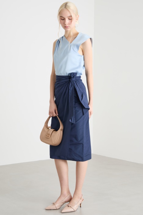 Taffeta wrap skirt Intrend