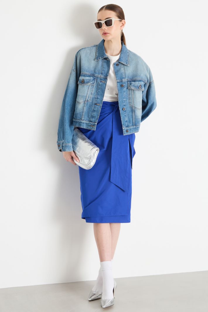 Taffeta wrap skirt Intrend