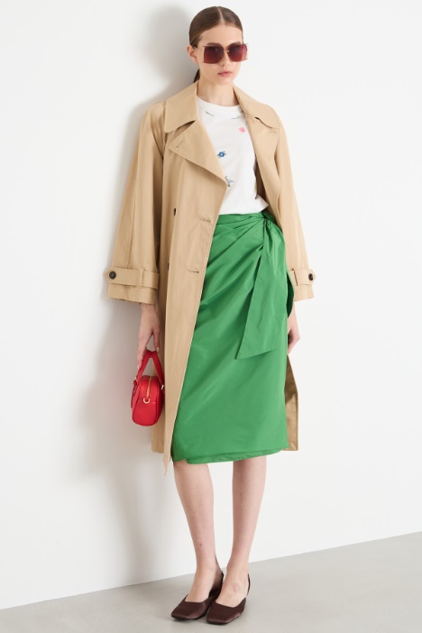 Taffeta wrap skirt Intrend