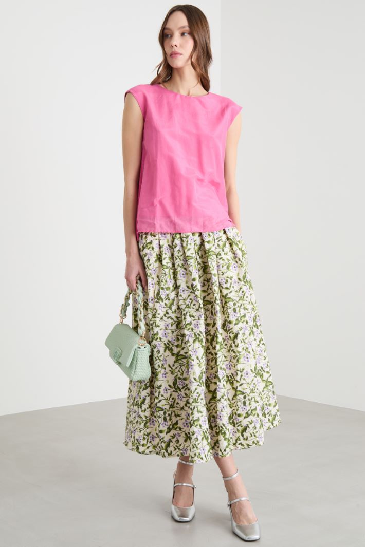 Pleated Midi Skirt Intrend