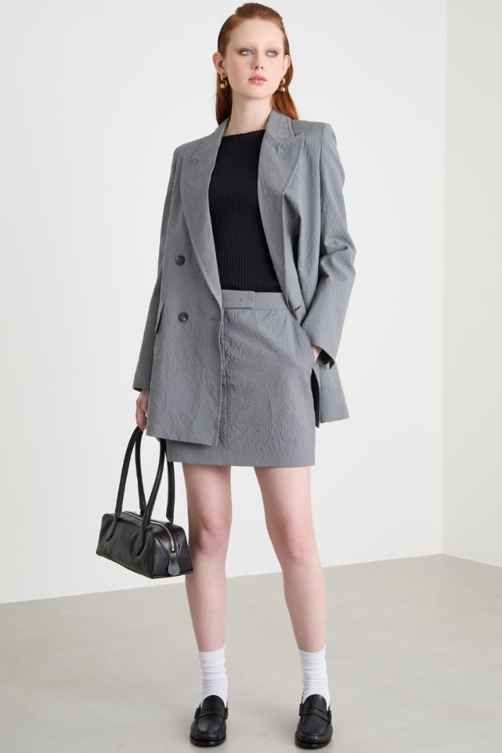 Gonna corta in tela di lana Intrend