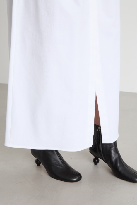 Gonna lunga in gabardina