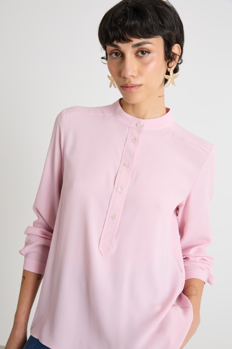 Blusa in crepe de chine
