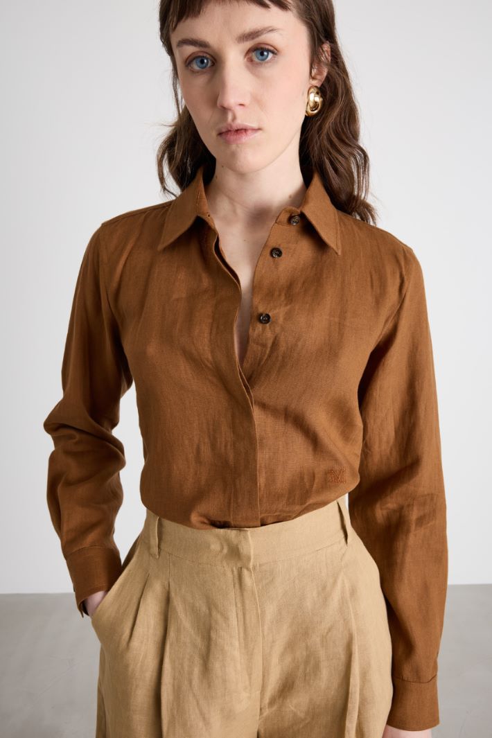 Camicia con bottoni nascosti Intrend - 3