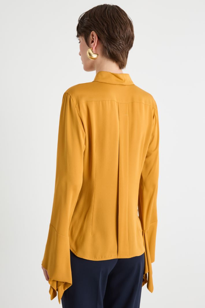 Blusa in charmeuse di seta Intrend - 4