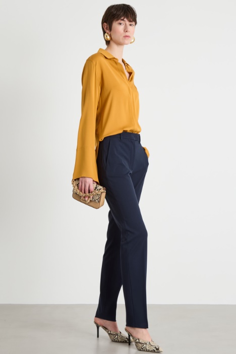 Blusa in charmeuse di seta Intrend
