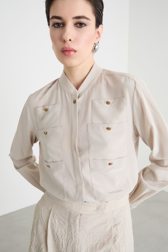Multi-pocket blouse Intrend - 3