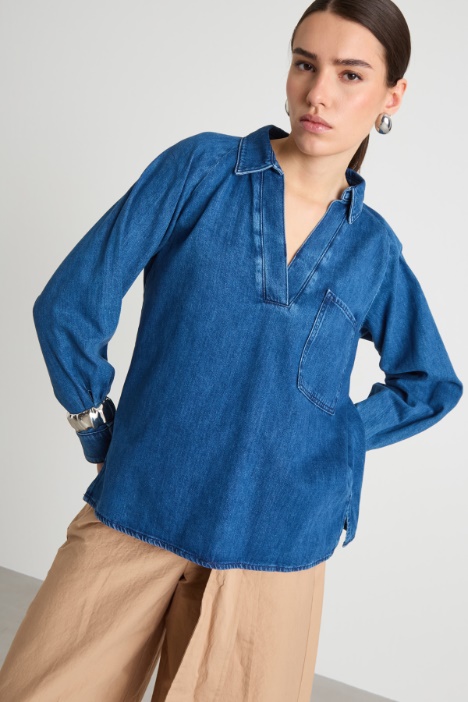 Denim blouse Intrend