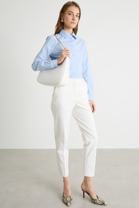 Camicia aderente con strass Intrend