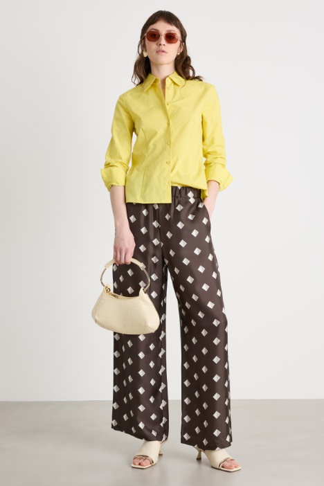 Rhinestone-embellished fitted shirt Intrend