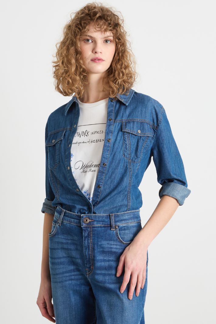 Denim shirt Intrend - 2