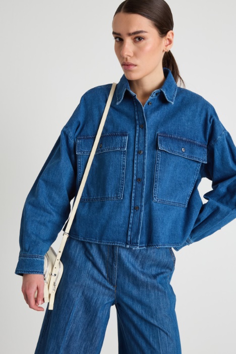 Boxy denim shirt Intrend