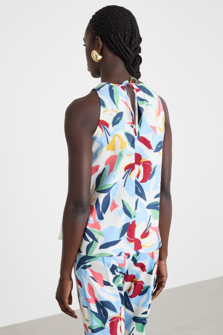 Top in popeline con cut-out Intrend - 4