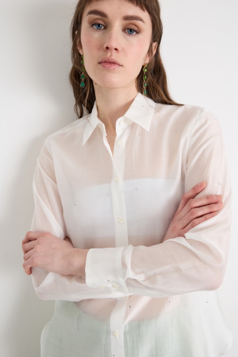 Blusa con strass