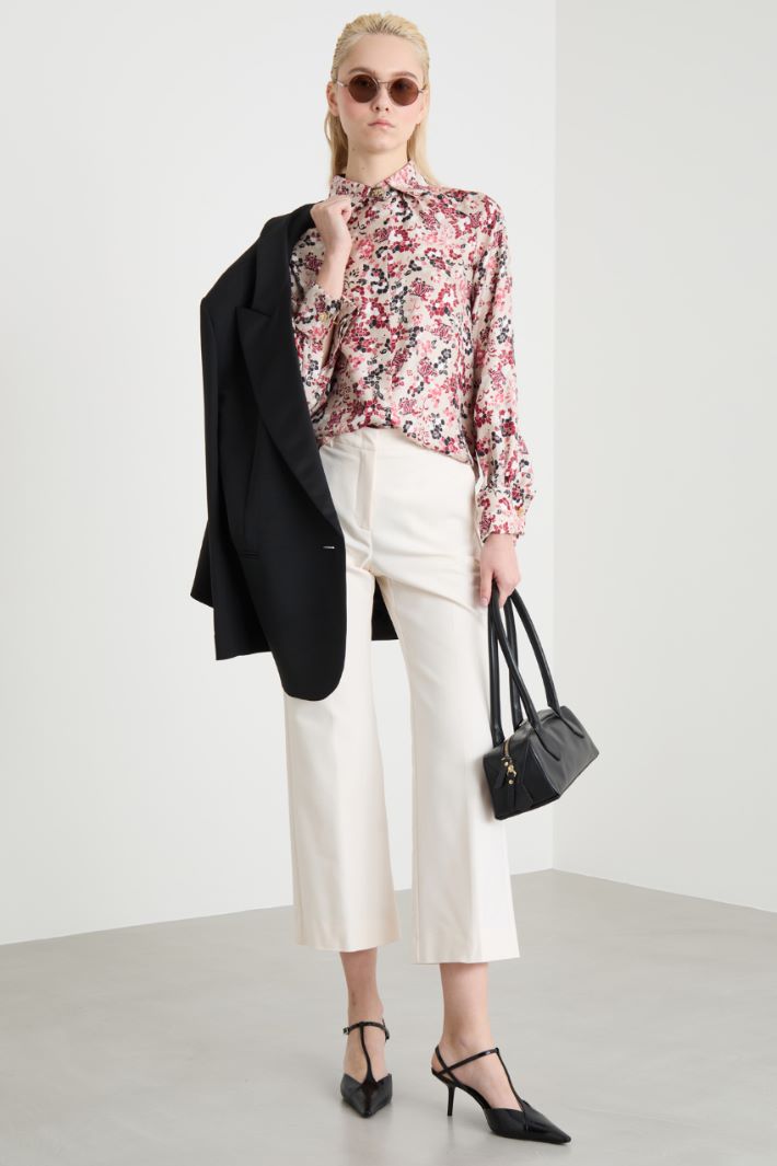 Printed twill blouse Intrend