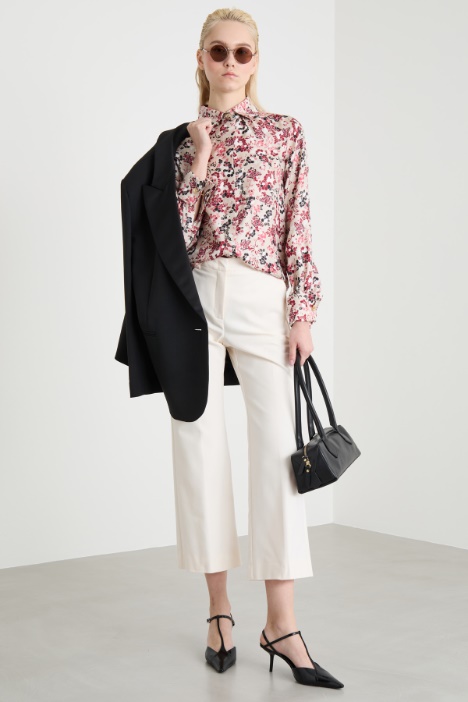 Printed twill blouse Intrend