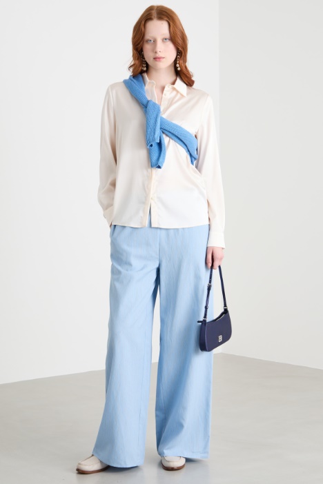 Concealed button blouse Intrend