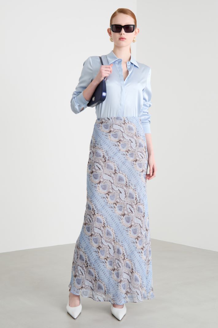 Concealed button blouse Intrend