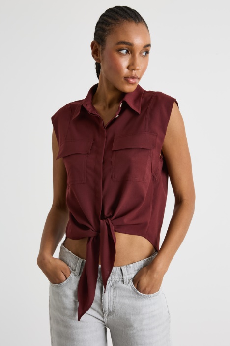 Knot-detail shirt Intrend