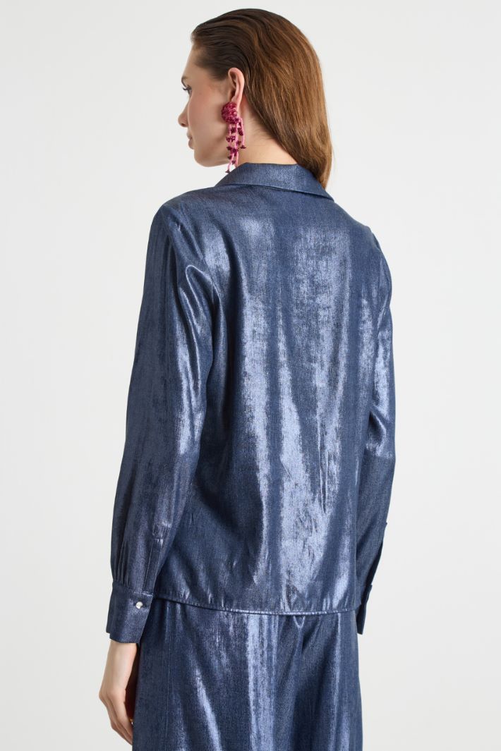 Metallic-finish blouse Intrend - 4