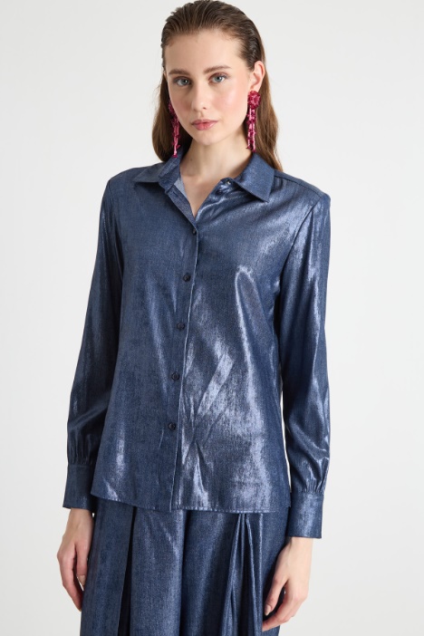 Metallic-finish blouse Intrend
