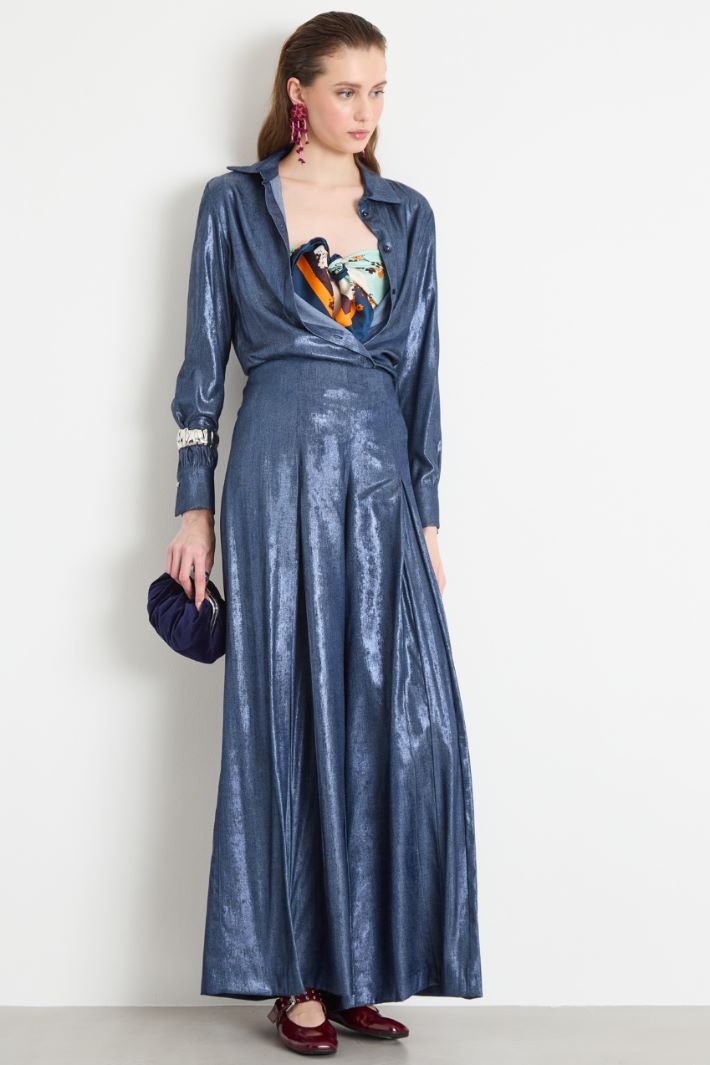 Metallic-finish blouse Intrend