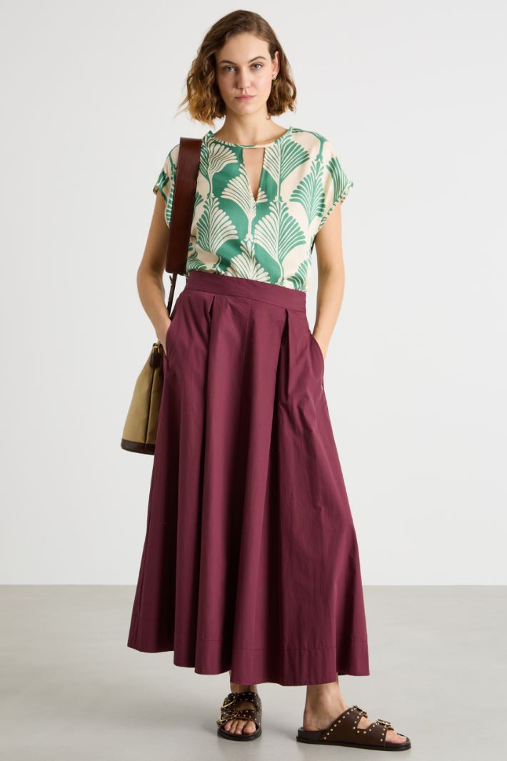 Patterned twill blouse Intrend