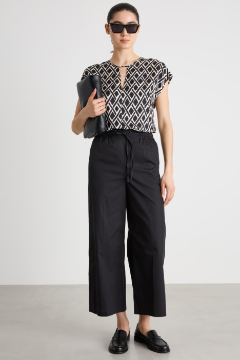 Patterned twill blouse Intrend