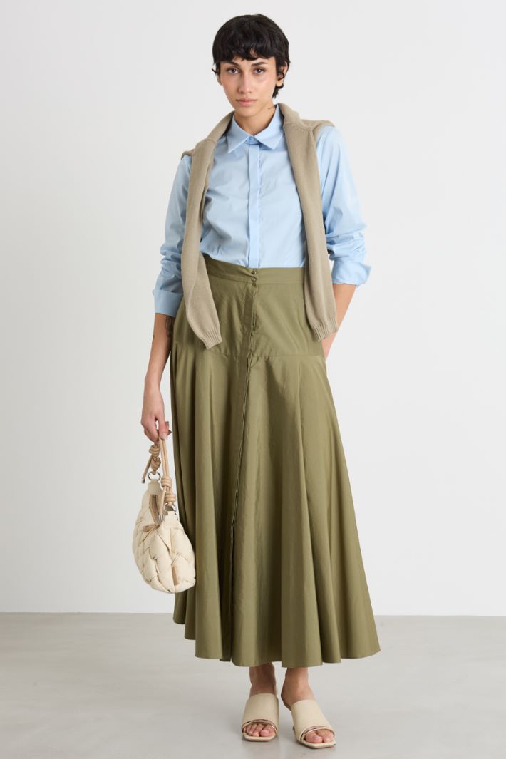 Camicia slim in popeline Intrend