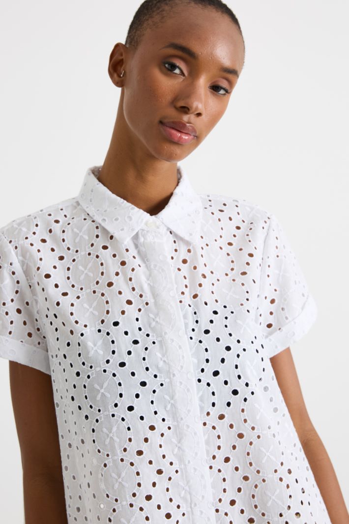 Broderie anglaise shirt Intrend - 3