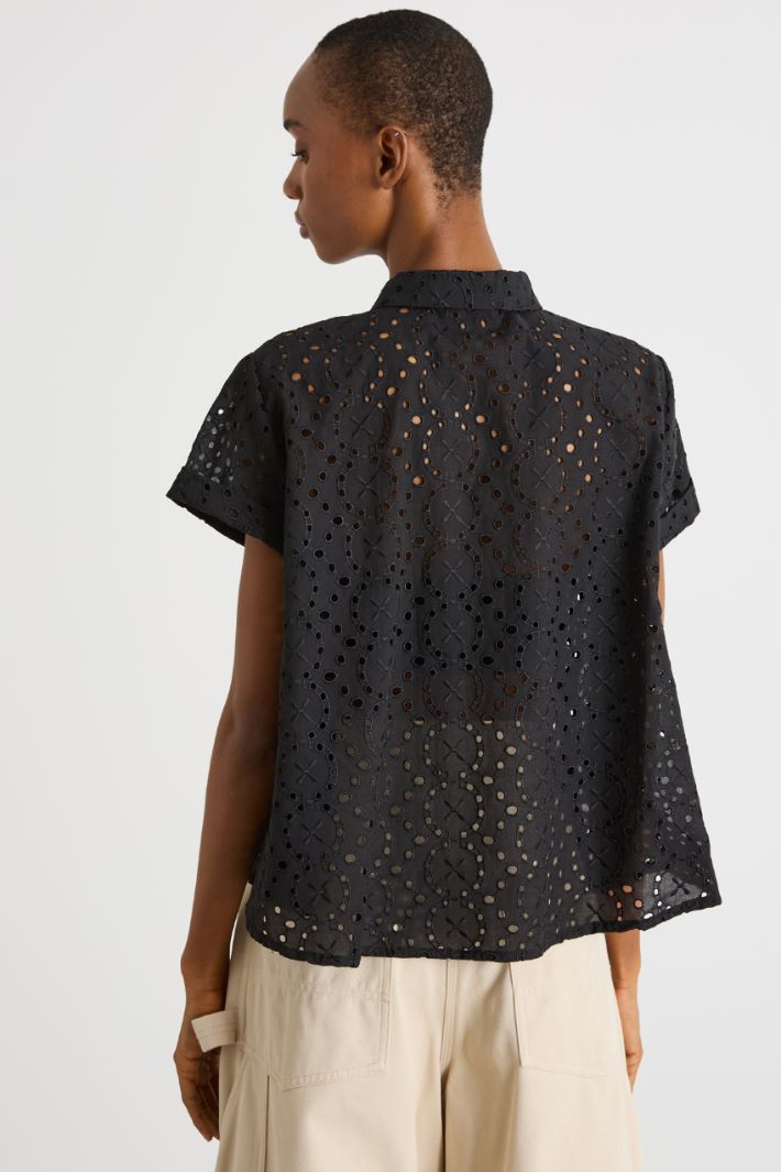 Broderie anglaise shirt Intrend - 4