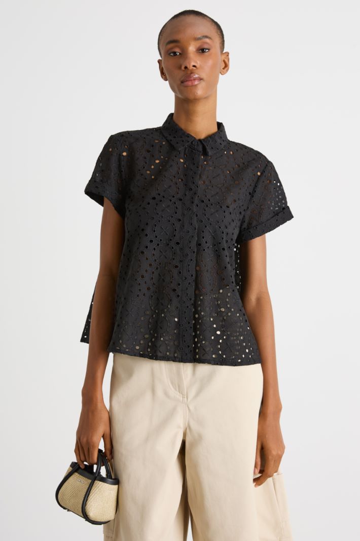 Broderie anglaise shirt Intrend - 2
