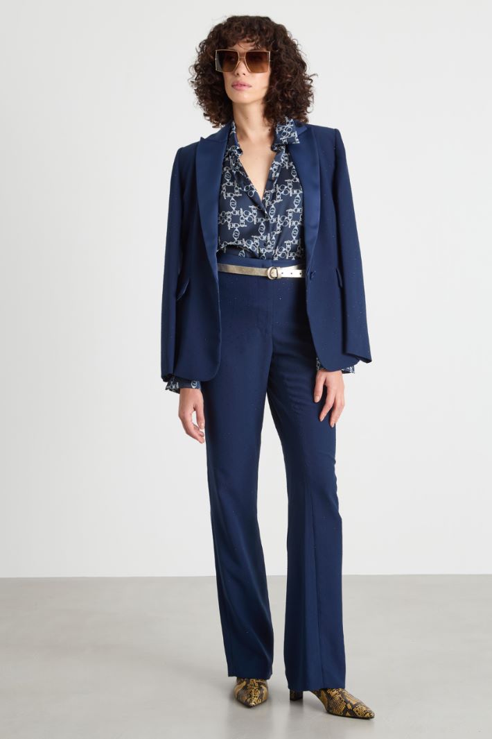 Printed satin blouse Intrend