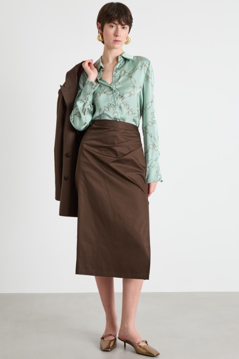 Printed satin blouse Intrend