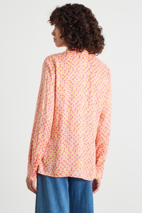 Camicia in twill a fantasia