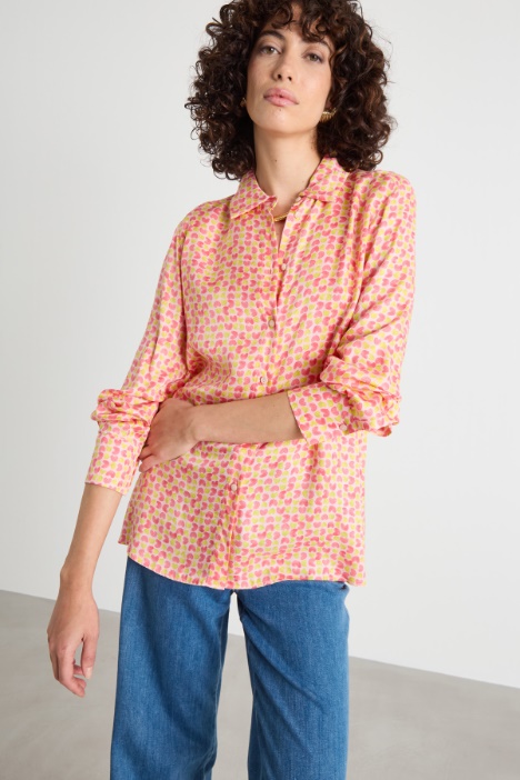 Patterned twill shirt Intrend