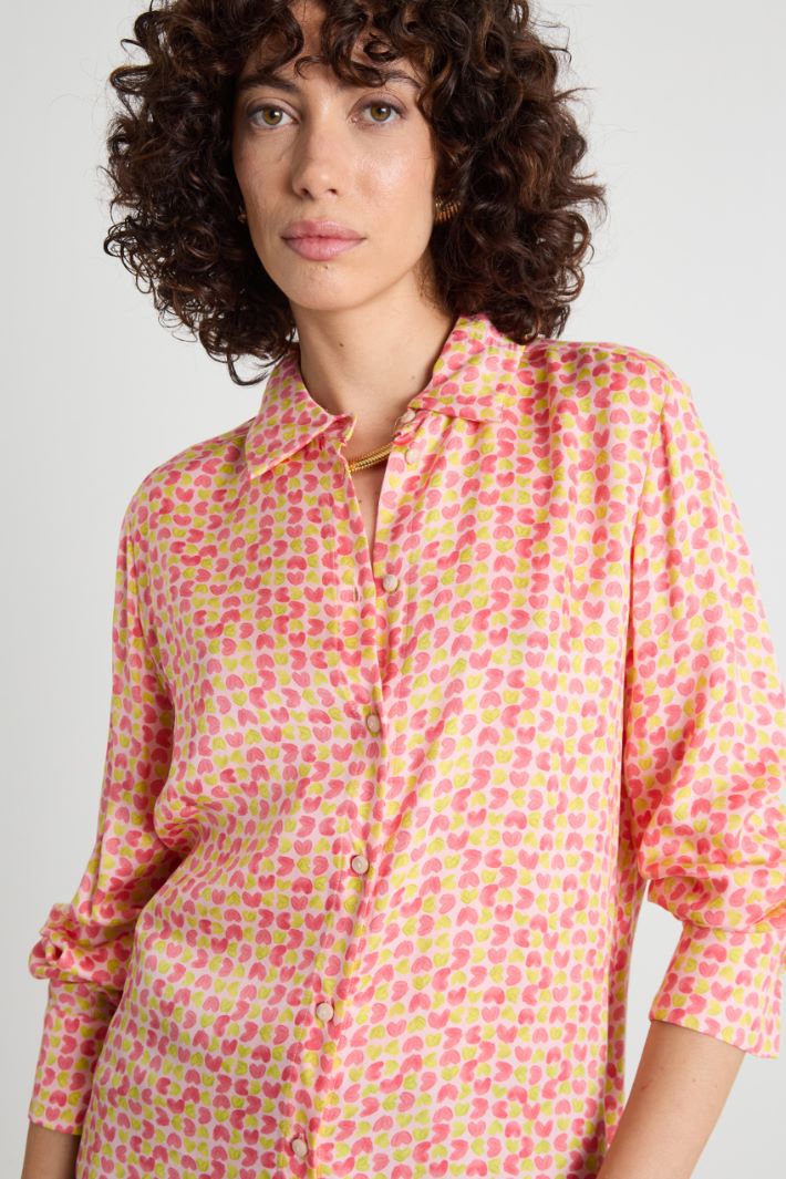 Patterned twill shirt Intrend - 3