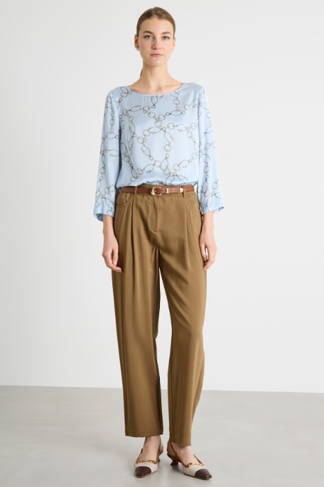 Printed satin blouse Intrend