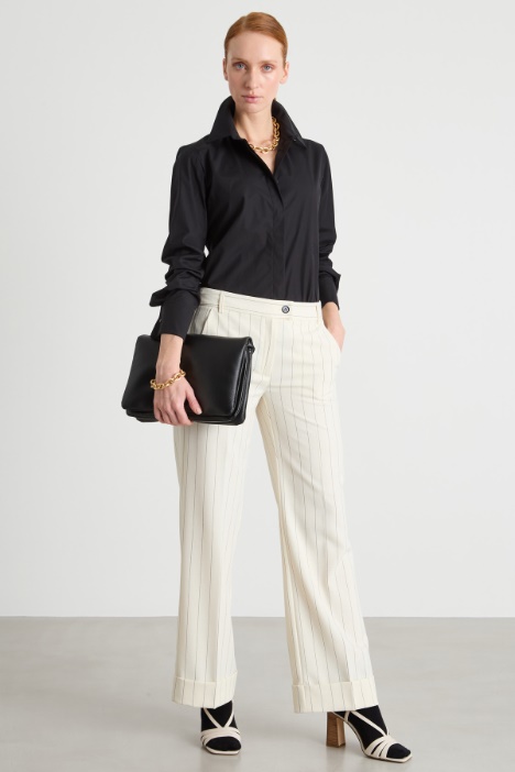 Camisa en crepé con aberturas laterales Intrend