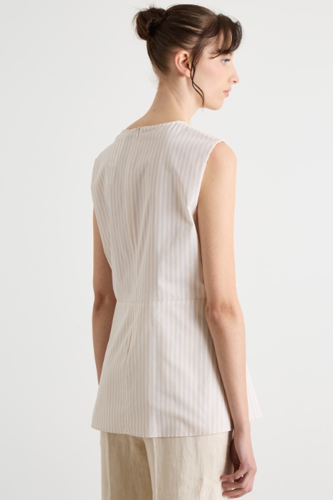 Top de popelina con lazo