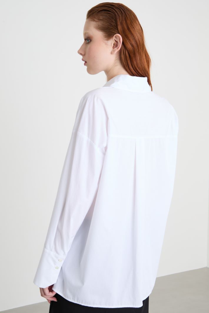 Oversized poplin shirt Intrend - 4