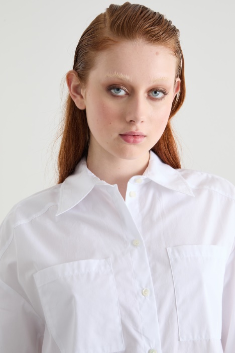 Camisa oversize de popelina
