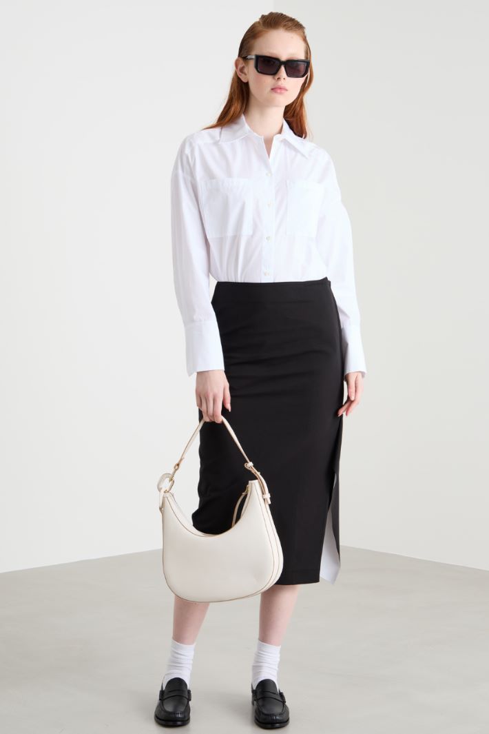 Oversized poplin shirt Intrend